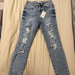 Judy blue distressed skinny jeans